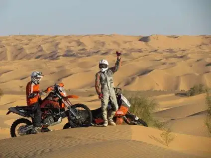 moto in deserto